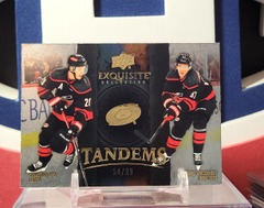 Sebastian Aho / Andrei Svechnikov 2024-25 - Exquisite Collection Tandems /99  Black Diamond Upper Deck